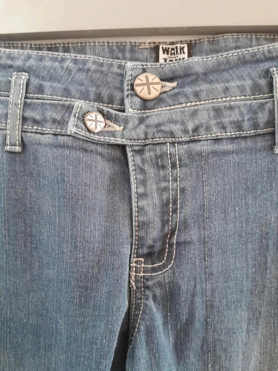 Jeans, cintura baixa, tamanho 44, Marca Walk And Talk – photo 4
